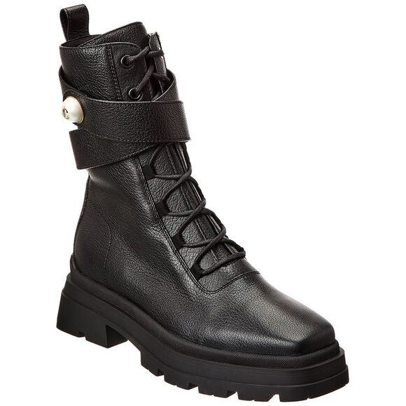 Jimmy Choo Noemi 45 Leather Boot Black